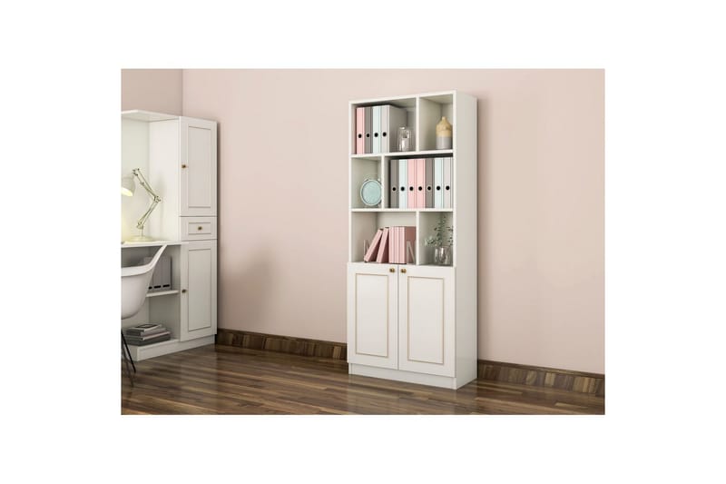 Thyrel Bokhylla 70 cm - Matt Vit - Förvaring - Hylla - Bokhylla