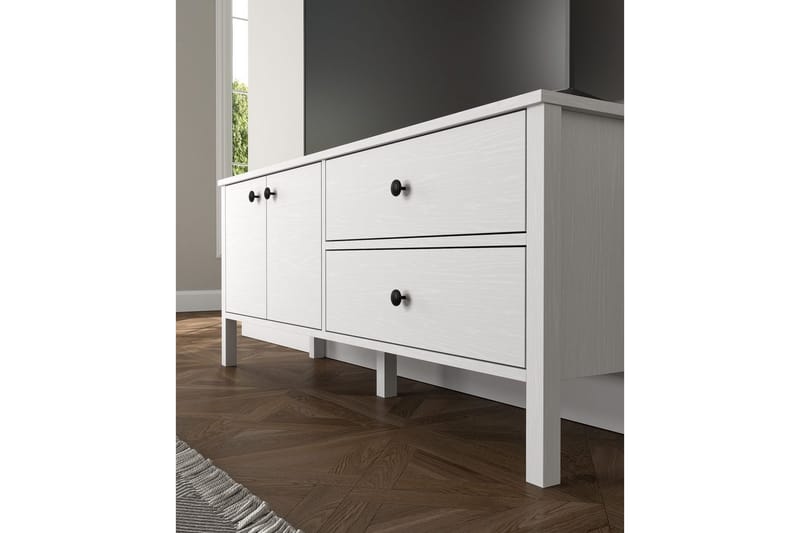 Ticoman Tv-bänk 140 cm - Natur/Vit - Möbler - Tv möbel & mediamöbel - TV bänk & mediabänk