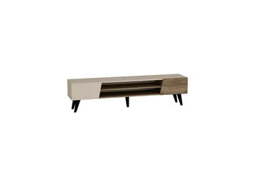 Torin Tv-bänk 180 cm - Valnöt/Beige - Möbler - Tv möbel & mediamöbel - TV bänk & mediabänk
