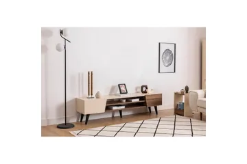 Torin Tv-bänk 180 cm - Valnöt/Beige - Möbler - Tv möbel & mediamöbel - TV bänk & mediabänk