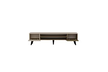 Torin Tv-bänk 180 cm - Valnöt/Beige - Möbler - Tv möbel & mediamöbel - TV bänk & mediabänk