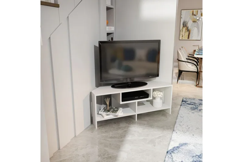 Torlin Tv-bänk 120 cm - Vit - Möbler - Tv möbel & mediamöbel - TV bänk & mediabänk