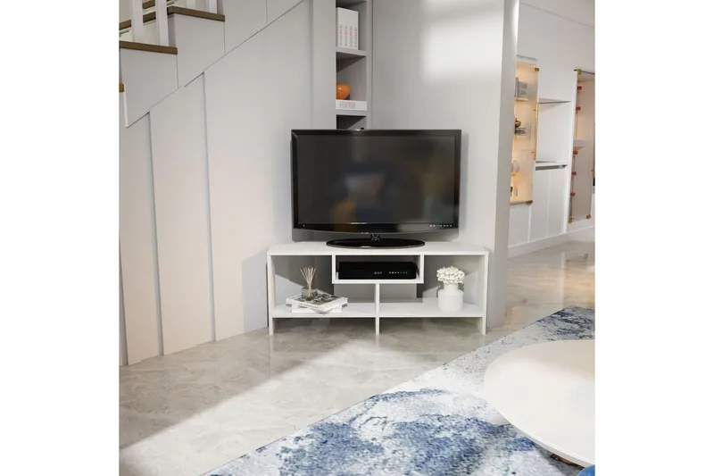 Torlin Tv-bänk 120 cm - Vit - Möbler - Tv möbel & mediamöbel - TV bänk & mediabänk