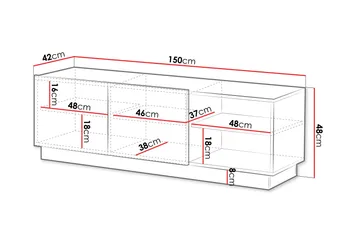 Torvalen Tv-bänk 150 cm - Beige - Möbler - Tv möbel & mediamöbel - TV bänk & mediabänk