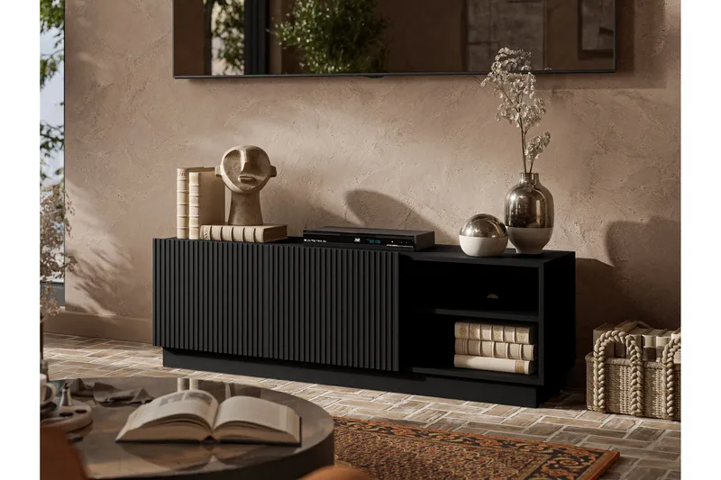 Torvalen Tv-bänk 150 cm - Svart - Möbler - Tv möbel & mediamöbel - TV bänk & mediabänk