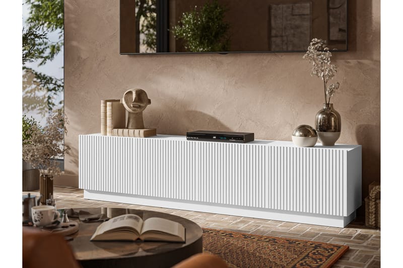 Torvalen Tv-bänk 200 cm - Vit - Möbler - Tv möbel & mediamöbel - TV bänk & mediabänk