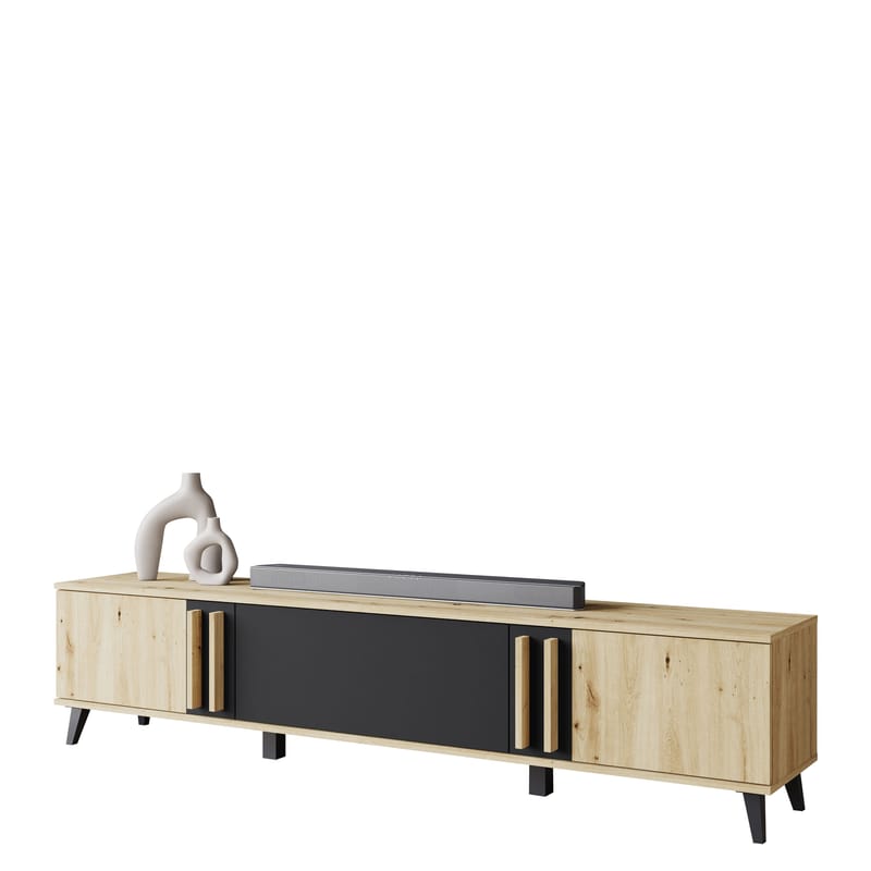 Torvos Tv-bänk 180 cm - Brun/Svart - Möbler - Tv möbel & mediamöbel - TV bänk & mediabänk