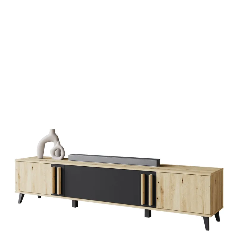 Torvos Tv-bänk 180 cm - Brun/Svart - Möbler - Tv möbel & mediamöbel - TV bänk & mediabänk