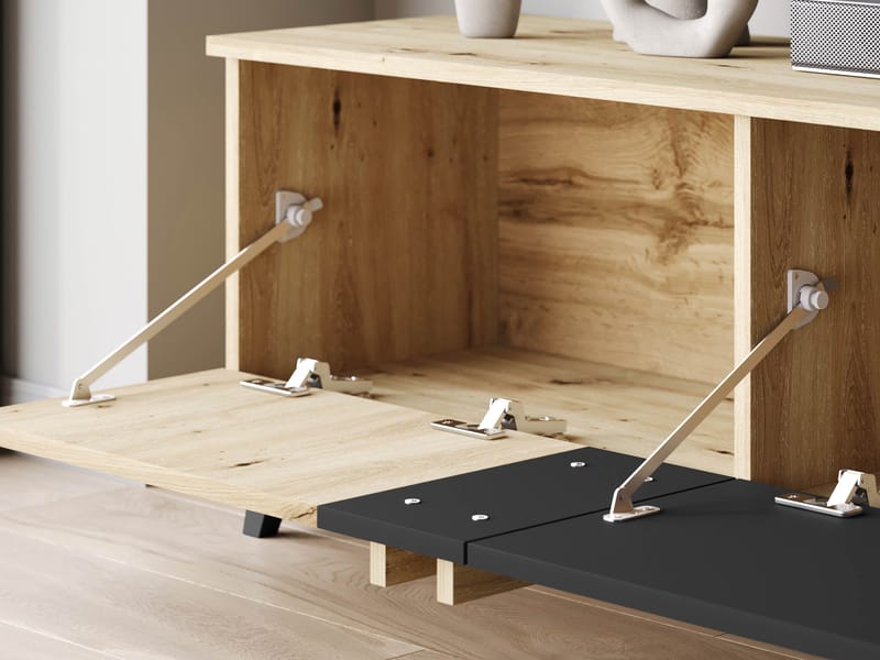 Torvos Tv-bänk 180 cm - Brun/Svart - Möbler - Tv möbel & mediamöbel - TV bänk & mediabänk