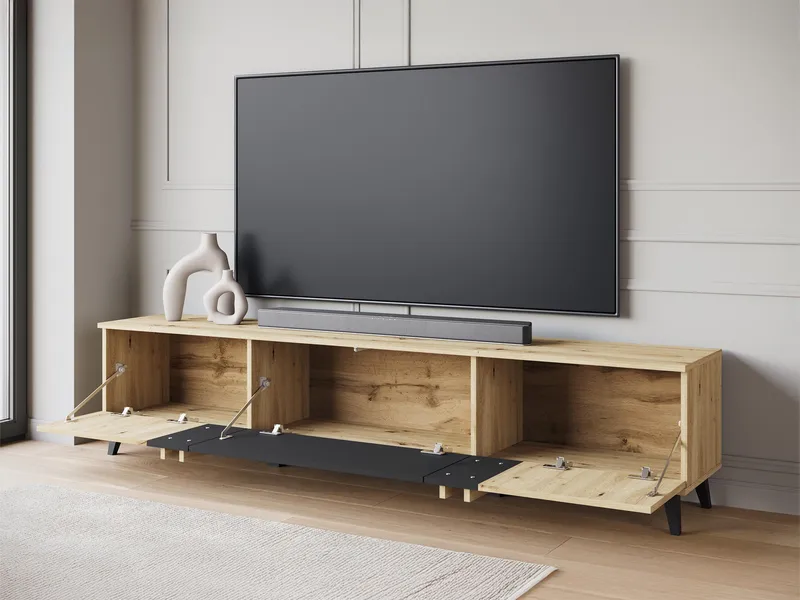 Torvos Tv-bänk 180 cm - Svart - Möbler - Tv möbel & mediamöbel - TV bänk & mediabänk
