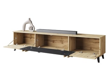 Torvos Tv-bänk 180 cm - Svart - Möbler - Tv möbel & mediamöbel - TV bänk & mediabänk