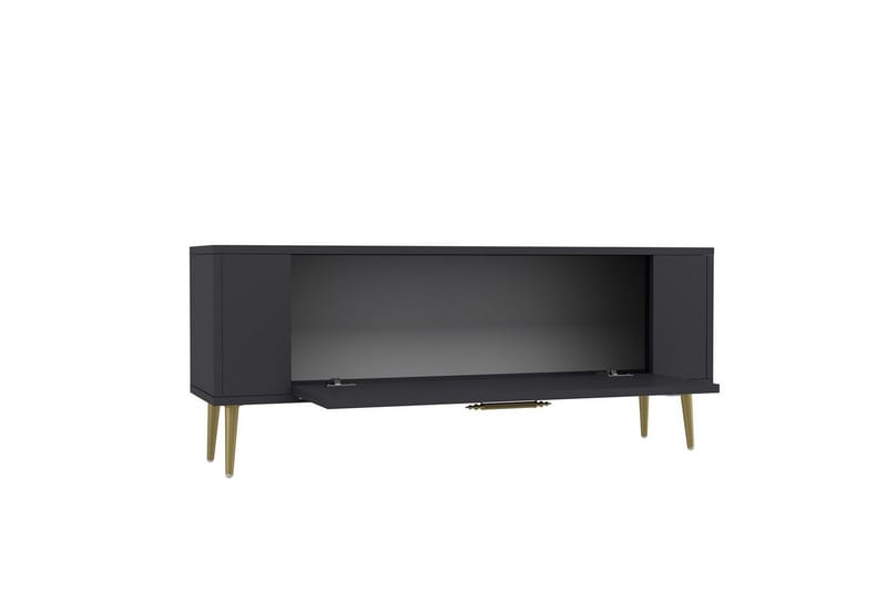 Tovren Tv-bänk 120 cm - Antracit/Guld - Möbler - Tv möbel & mediamöbel - TV bänk & mediabänk