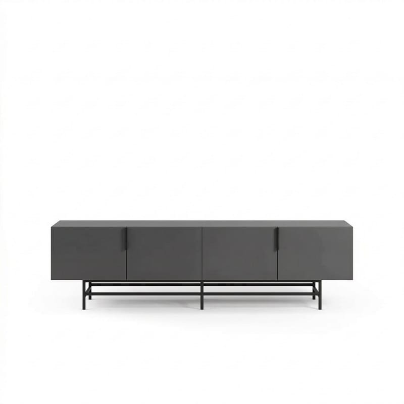 Truvia TV-bänk 200x55x35 cm - Antracit och svart - Möbler - Tv möbel & mediamöbel - TV bänk & mediabänk