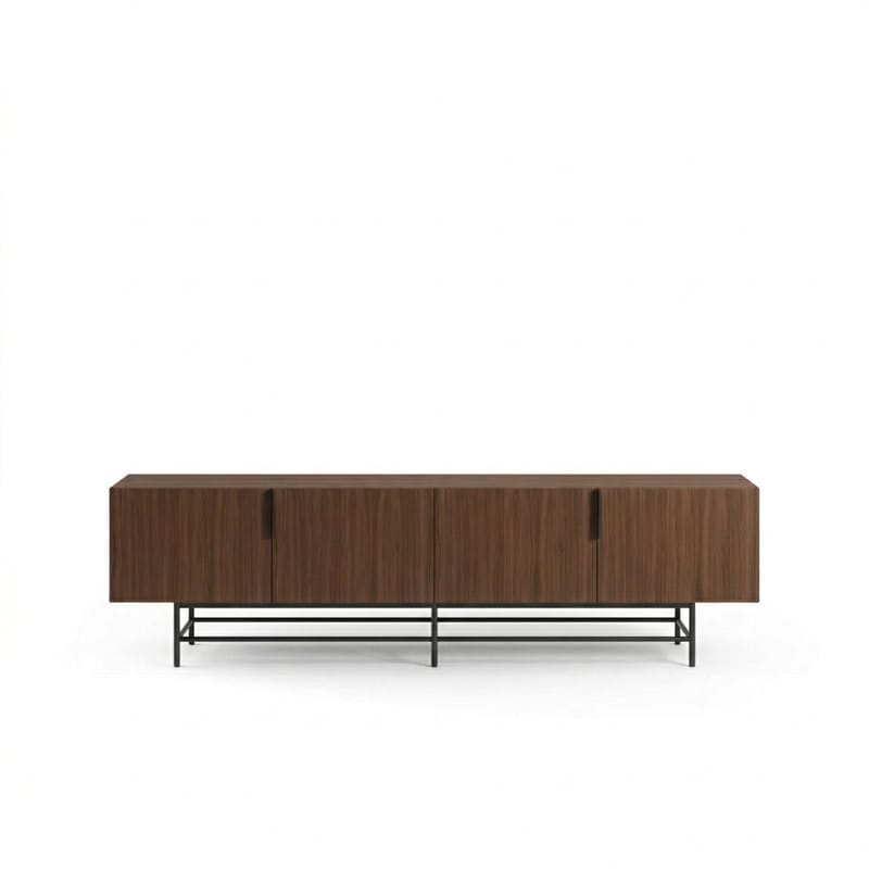 Truvia TV-bänk 200x55x35 cm - Valnöt och svart - Möbler - Tv möbel & mediamöbel - TV bänk & mediabänk