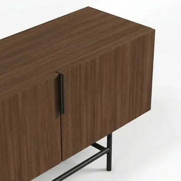 Truvia TV-bänk 200x55x35 cm - Valnöt och svart - Möbler - Tv möbel & mediamöbel - TV bänk & mediabänk
