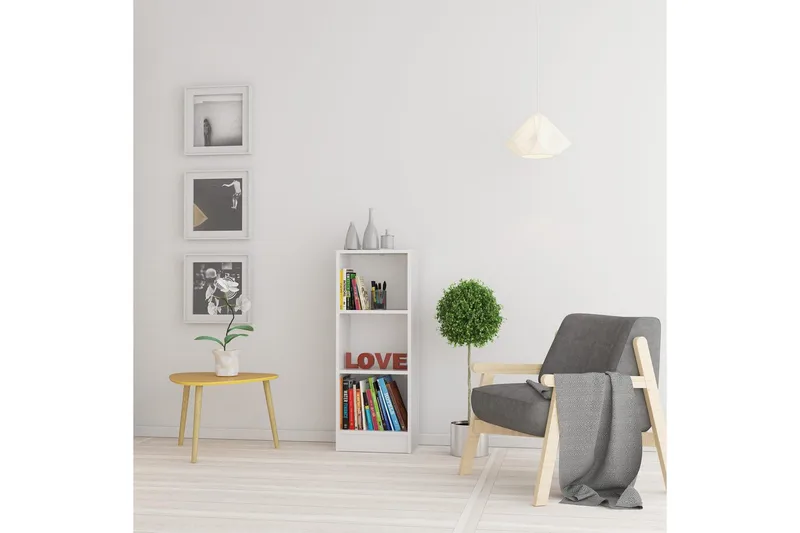 Trysil Bokhylla 107 cm - Vit - Förvaring - Hylla - Bokhylla