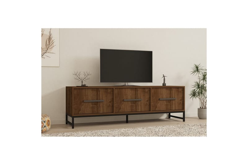 Tukums Tv-bänk 160 cm - Rödfärgat trä - Möbler - Tv möbel & mediamöbel - TV bänk & mediabänk