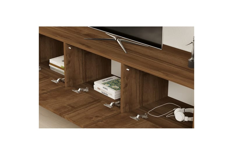 Tukums Tv-bänk 160 cm - Rödfärgat trä - Möbler - Tv möbel & mediamöbel - TV bänk & mediabänk