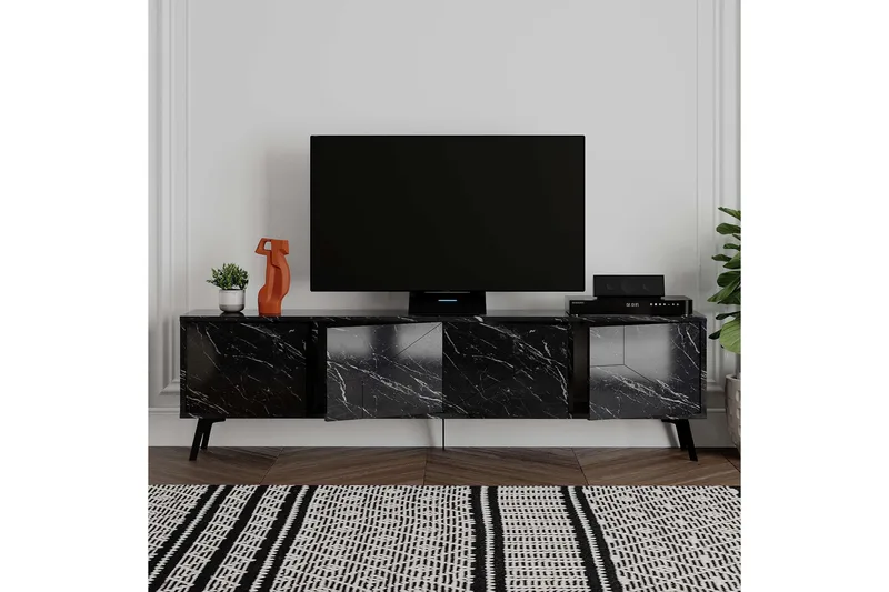 Tv-bänk & mediabänk Dune Tv-bänk 180 cm Beige Beige - Möbler - Tv möbel & mediamöbel - TV bänk & mediabänk