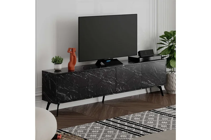 Tv-bänk & mediabänk NO_BRAND Dune Tv-bänk 180 cm Beige Beige - Möbler - Tv möbel & mediamöbel - TV bänk & mediabänk