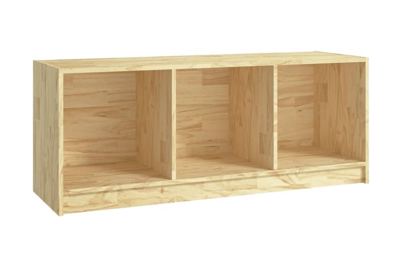 TV-bänk 104x33x41 cm massiv furu - Brun - Möbler - Tv möbel & mediamöbel - TV bänk & mediabänk