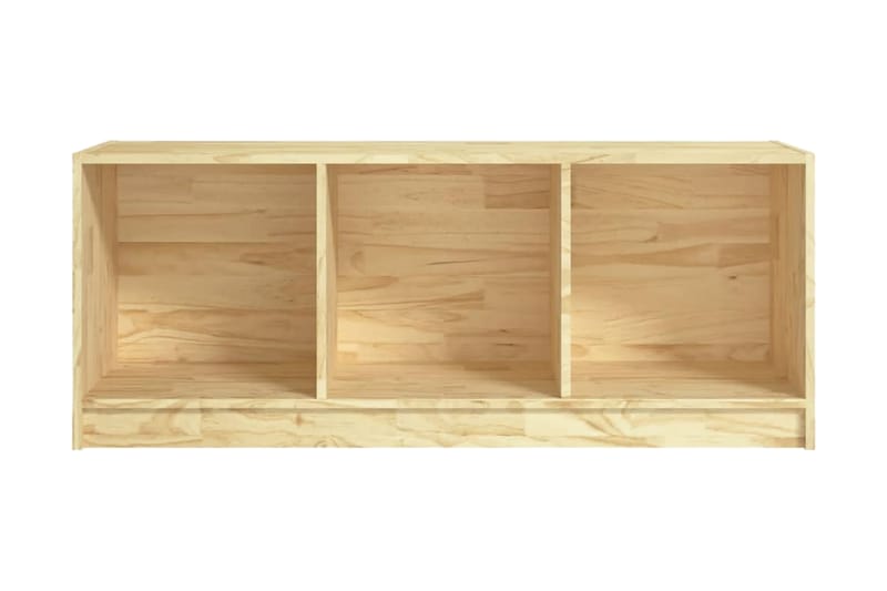 TV-bänk 104x33x41 cm massiv furu - Brun - Möbler - Tv möbel & mediamöbel - TV bänk & mediabänk