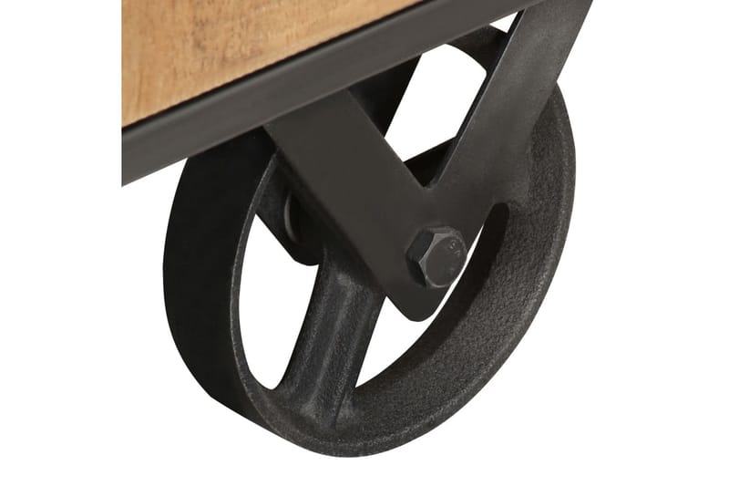 TV-bänk 110x30x49 cm massivt återvunnet trä - Brun - Möbler - Tv möbel & mediamöbel - TV bänk & mediabänk
