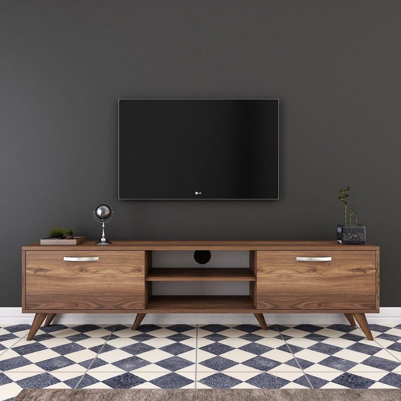 TV-bänk Anon 180 cm - Mörk valnöt - Möbler - Tv möbel & mediamöbel - TV bänk & mediabänk