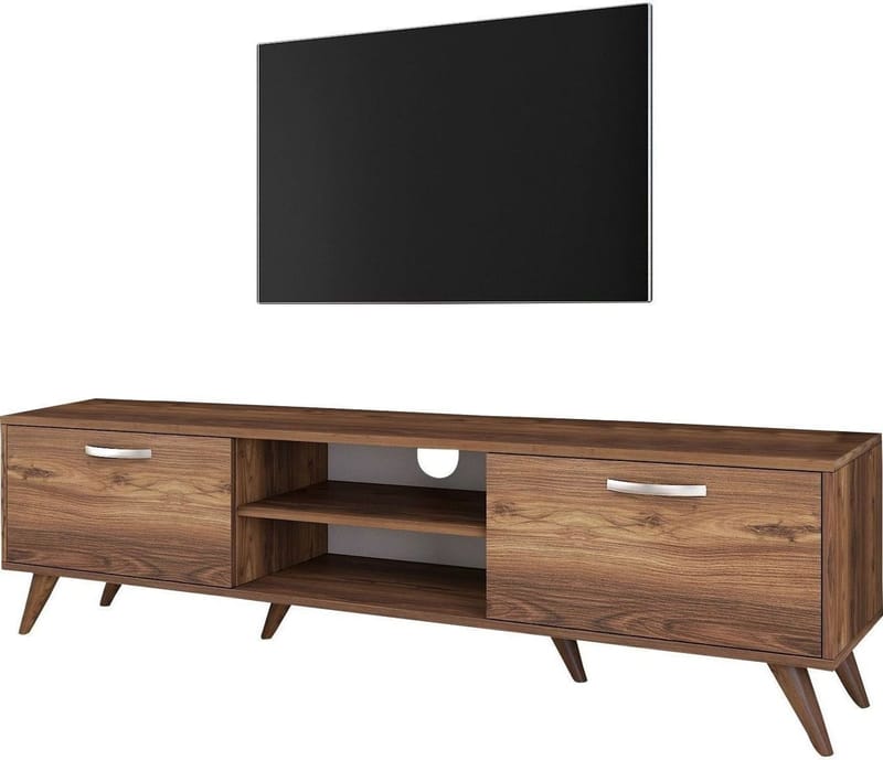 TV-bänk Anon 180 cm - Mörk valnöt - Möbler - Tv möbel & mediamöbel - TV bänk & mediabänk