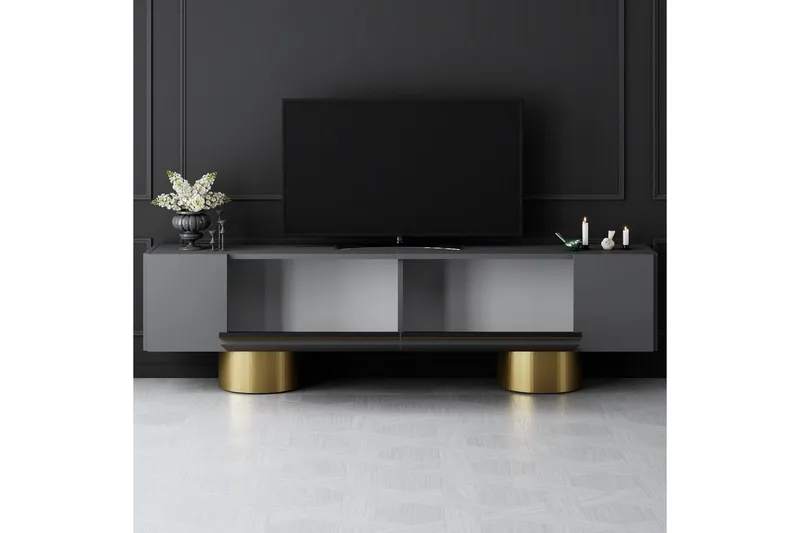 TV-bänk Antracit / Rany - Antracit / Rany - Möbler - Tv möbel & mediamöbel - TV bänk & mediabänk