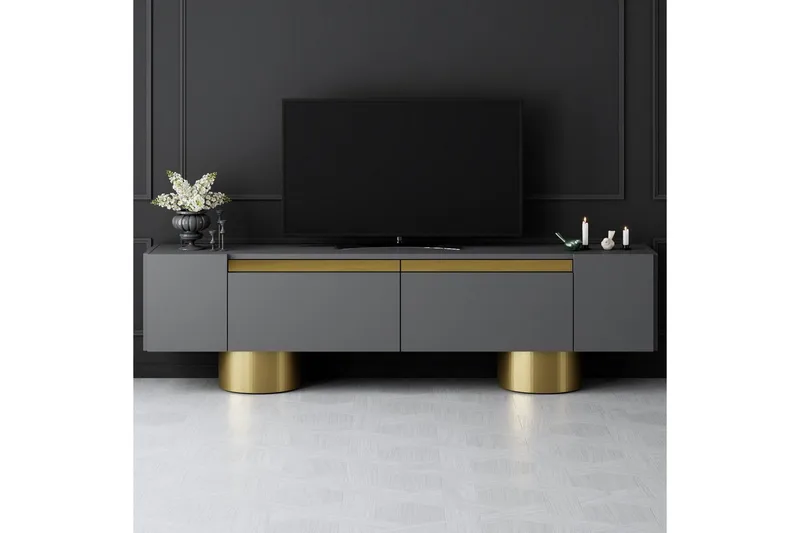 TV-bänk Antracit / Rany - Antracit / Rany - Möbler - Tv möbel & mediamöbel - TV bänk & mediabänk