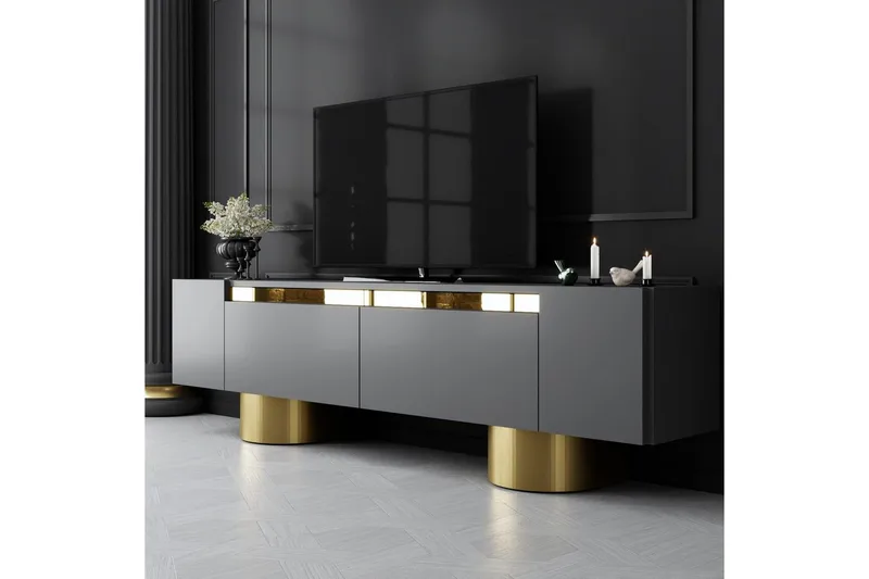 TV-bänk Antracit / Rany - Antracit / Rany - Möbler - Tv möbel & mediamöbel - TV bänk & mediabänk