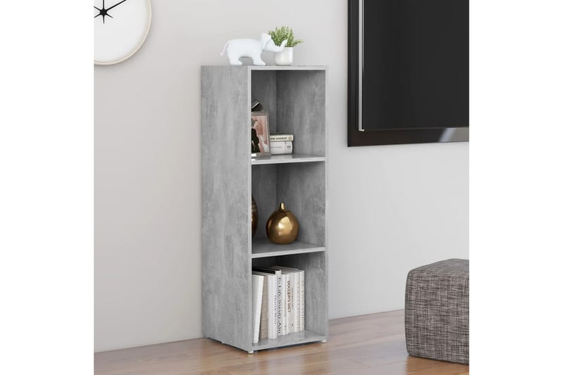 TV-bänk betonggrå 107x35x37 cm spånskiva - Grå - Möbler - Tv möbel & mediamöbel - TV bänk & mediabänk