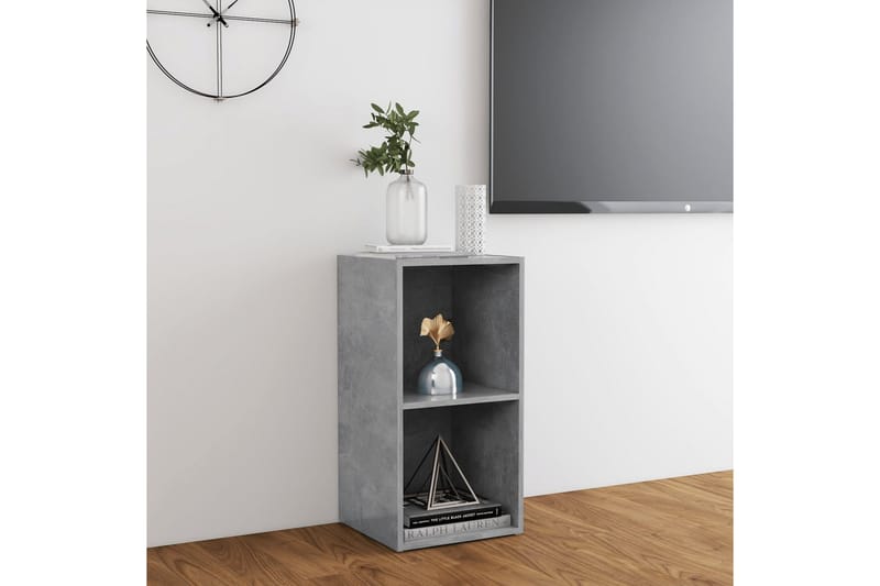 TV-bänk betonggrå 72x35x36,5 cm spånskiva - Grå - TV bänk & mediabänk