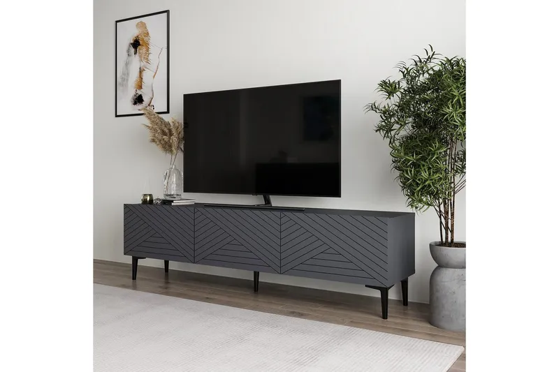 TV-bänk Botswana Antracit - Antracit - Möbler - Tv möbel & mediamöbel - TV bänk & mediabänk