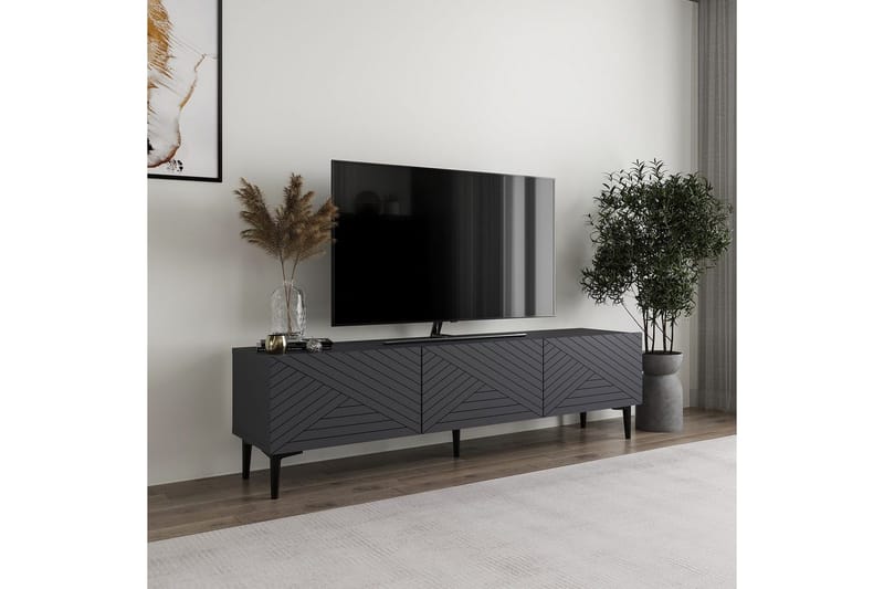 TV-bänk Botswana Antracit - Antracit - Möbler - Tv möbel & mediamöbel - TV bänk & mediabänk