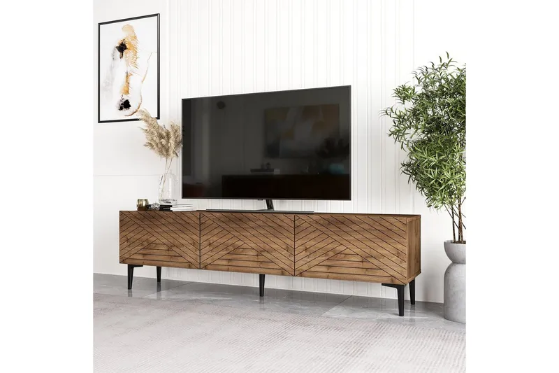 TV-bänk Botswana Valnöt - Valnöt - Möbler - Tv möbel & mediamöbel - TV bänk & mediabänk