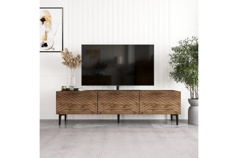 TV-bänk Botswana Valnöt - Valnöt - Möbler - Tv möbel & mediamöbel - TV bänk & mediabänk