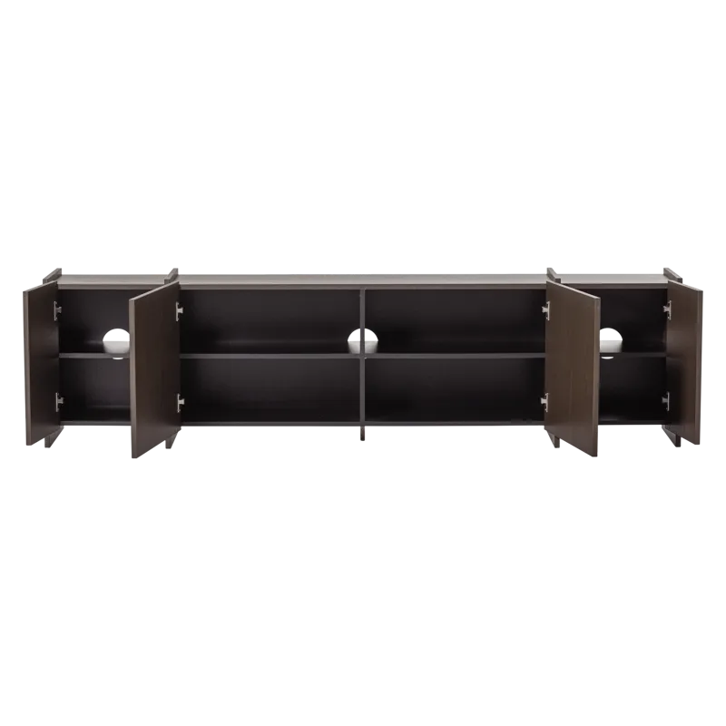 Tv-bänk Brock 200 cm - Mellanbrun - Möbler - Tv möbel & mediamöbel - TV skåp