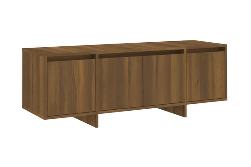 Tv-bänk brun ek 120x30x40,5 cm spånskiva - Brun - Möbler - Tv möbel & mediamöbel - TV bänk & mediabänk
