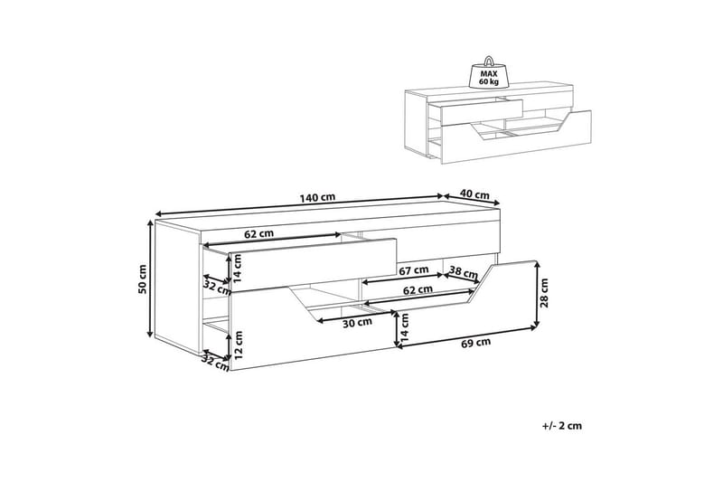 TV-bänk Cheval - Möbler - Tv möbel & mediamöbel - TV bänk & mediabänk