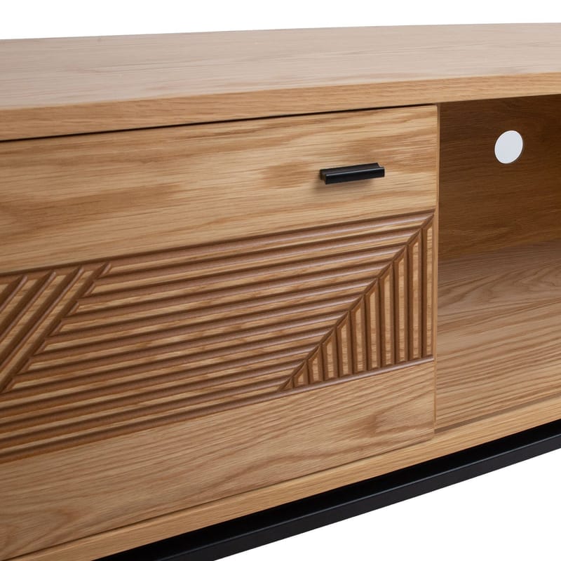 TV-bänk Cindy 180x40x55 cm MDF - ljus ek - Möbler - Tv möbel & mediamöbel - TV bänk & mediabänk