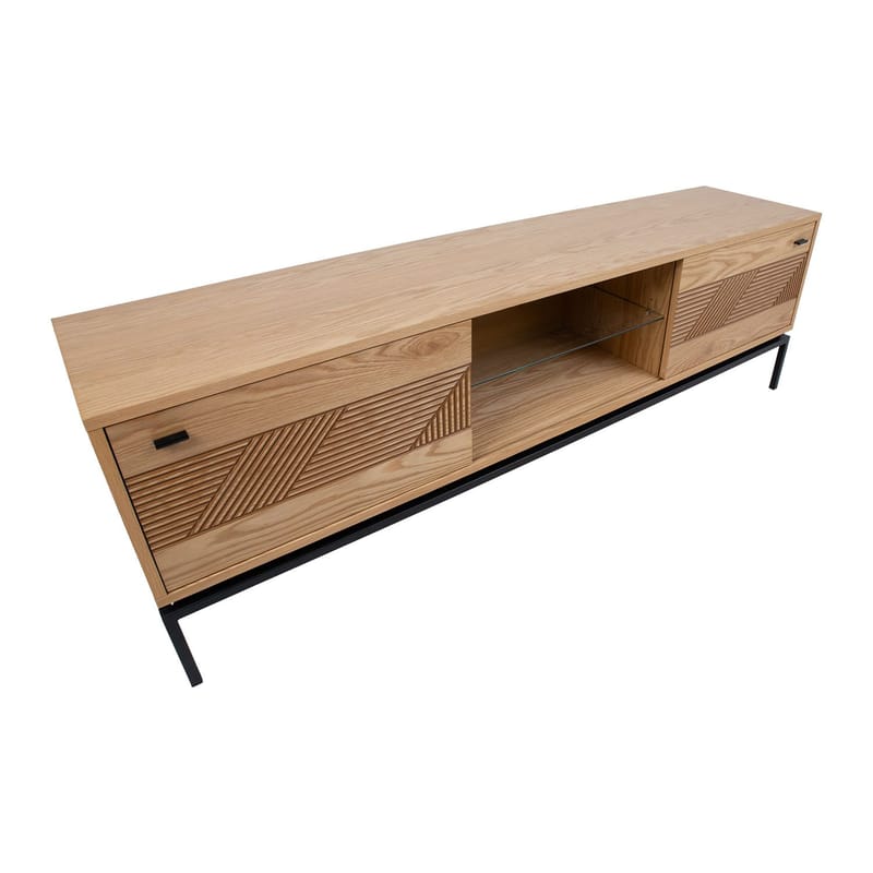 TV-bänk Cindy 180x40x55 cm MDF - ljus ek - Möbler - Tv möbel & mediamöbel - TV bänk & mediabänk