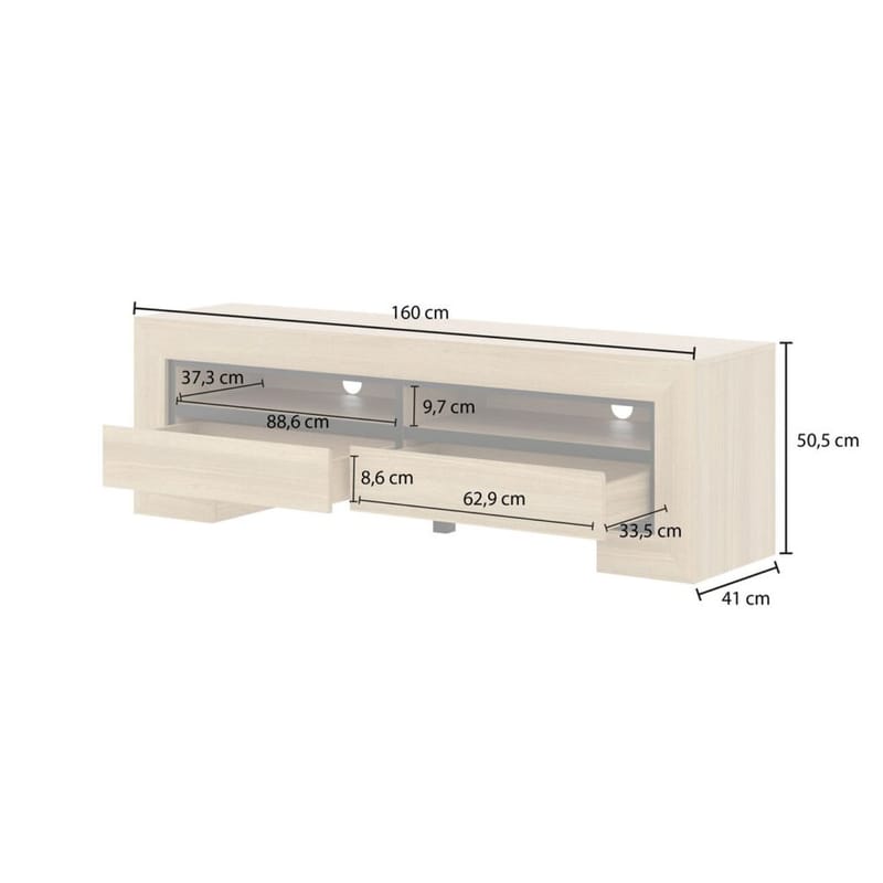 Tv-bänk Cuba II med 2 Lådor - Möbler - Tv möbel & mediamöbel - TV bänk & mediabänk