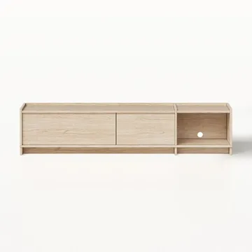 TV-bänk Deyloris 180 cm - ljust naturträ - Möbler - Tv möbel & mediamöbel - TV bänk & mediabänk