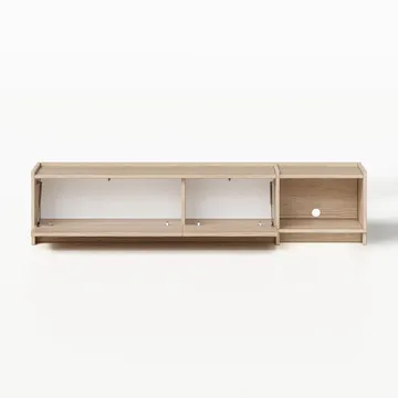 TV-bänk Deyloris 180 cm - ljust naturträ - Möbler - Tv möbel & mediamöbel - TV bänk & mediabänk
