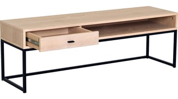 TV-bänk Eiknor 120 cm - Vitpigmenterad ek / brunlackad ekfaner - Möbler - Tv möbel & mediamöbel - TV bänk & mediabänk