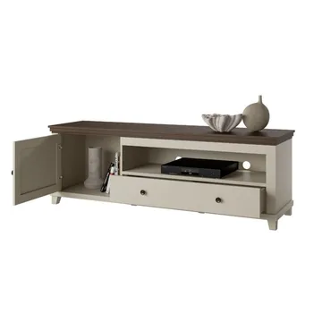 Tv-bänk Evora 1 dörr 1 låda - Ljus Beige - Möbler - Tv möbel & mediamöbel - TV bänk & mediabänk