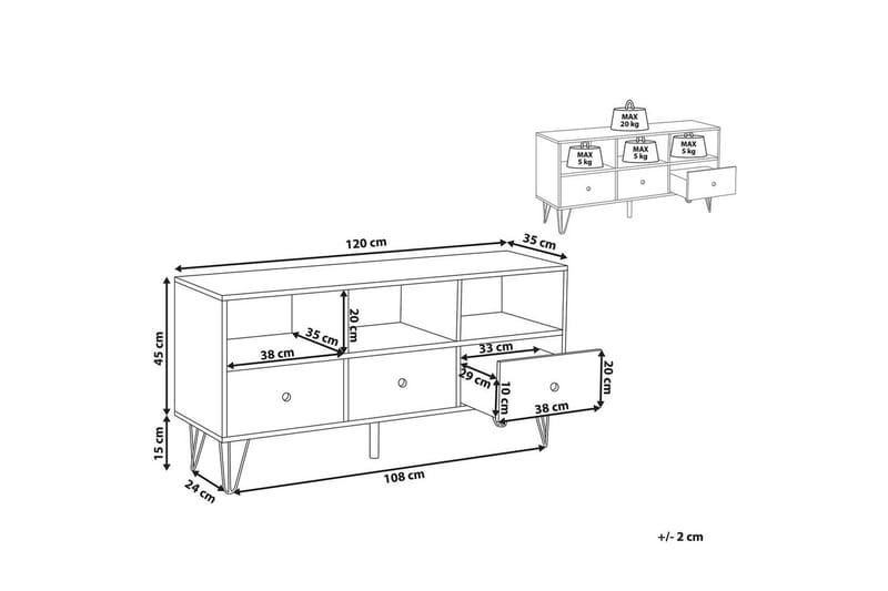 TV-bänk Foston - Möbler - Tv möbel & mediamöbel - TV bänk & mediabänk