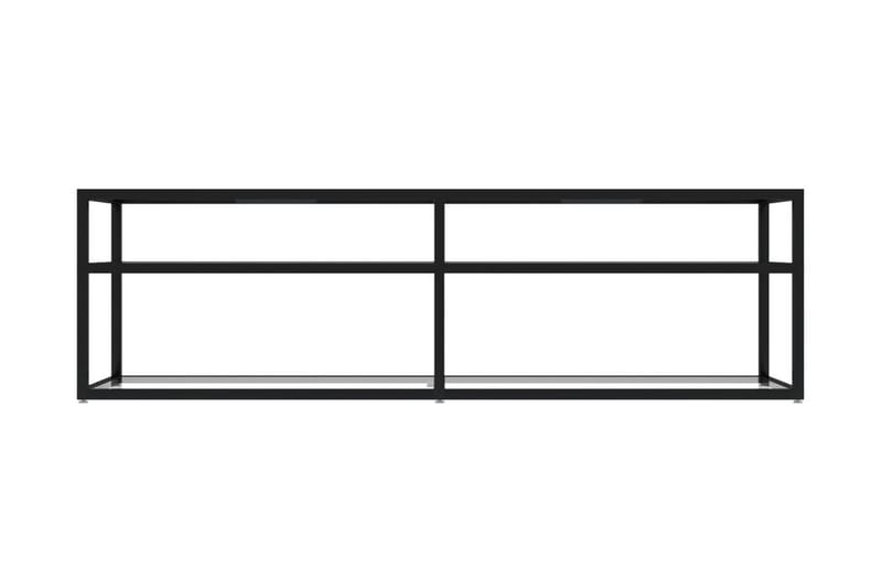 TV-bänk genomskinlig 140x40x40,5 cm härdat glas - Transparent - Möbler - Tv möbel & mediamöbel - TV bänk & mediabänk